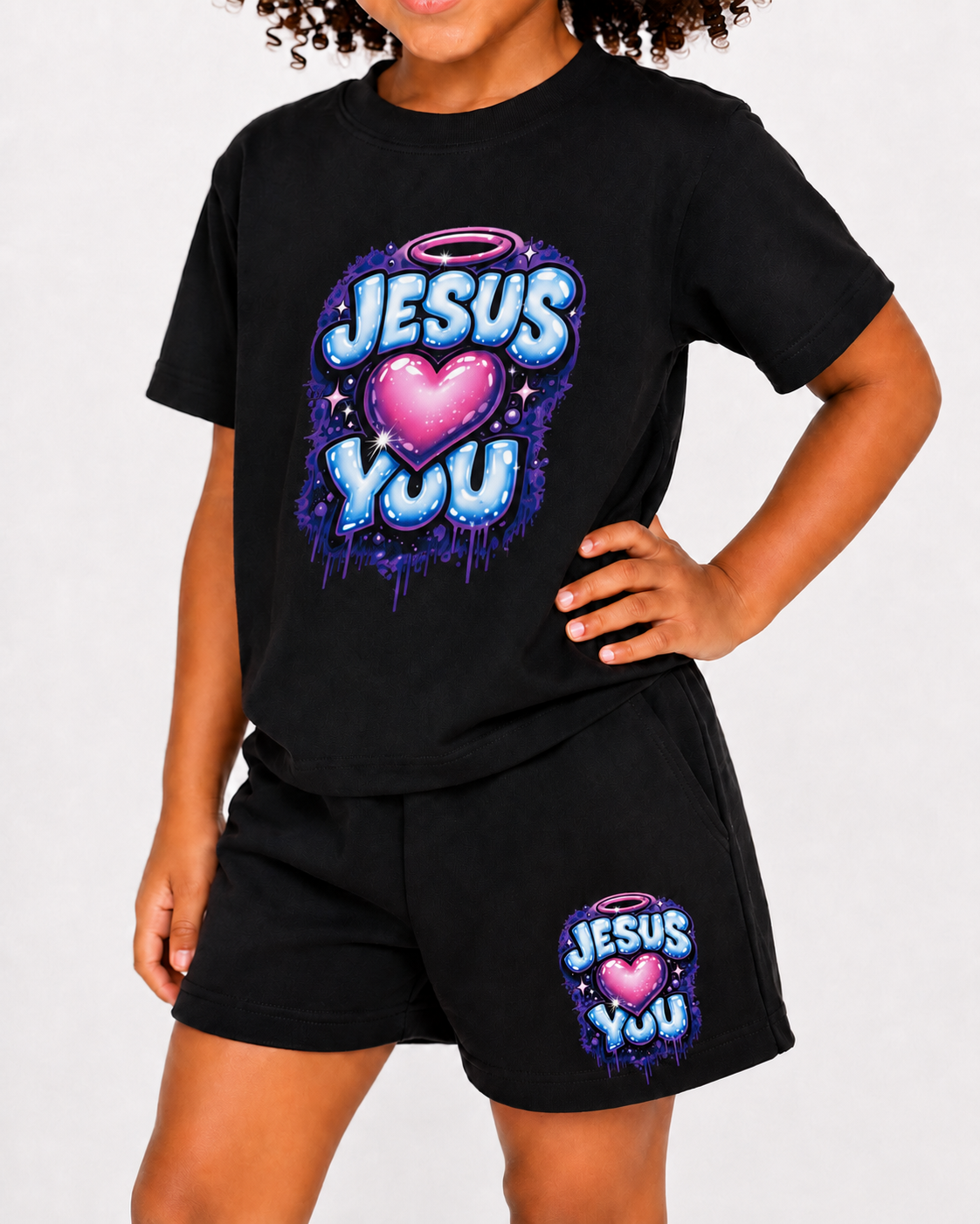 Jesus Loves Short Set (Kids)