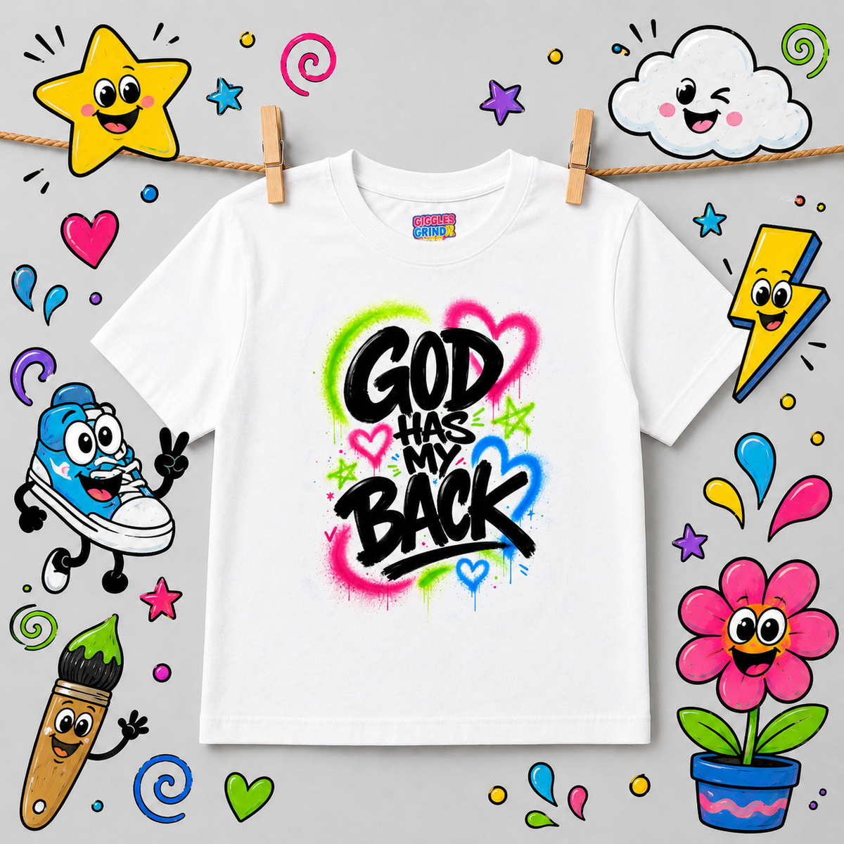 God Got My Back T-Shirt (Kids)