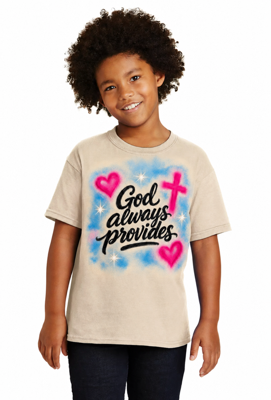 God Always Provides T-Shirt (Kids)