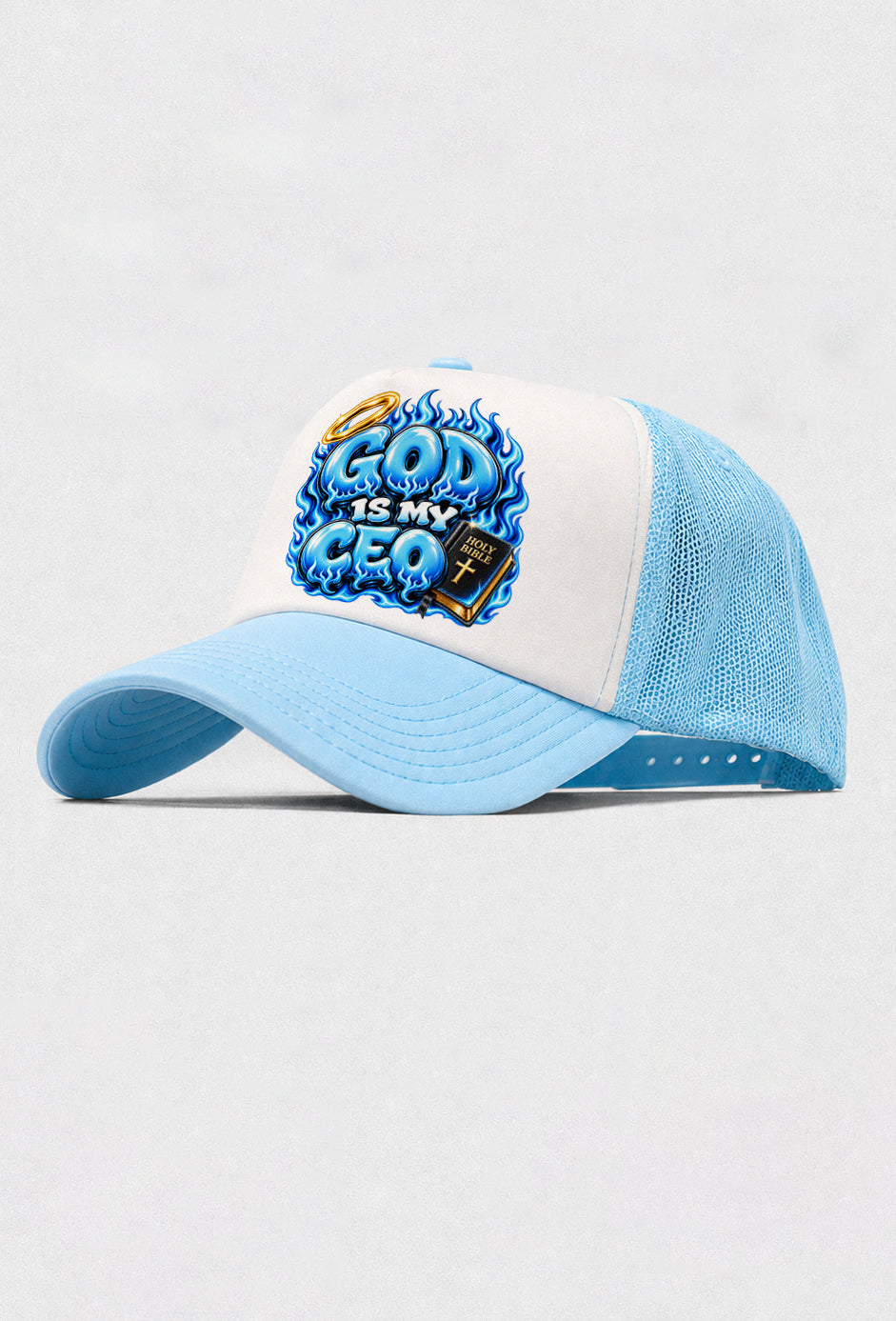 Light Blue Trucker Hat